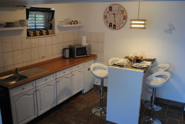 Eine voll ausgestattete Küche mit allem was Sie benötigen